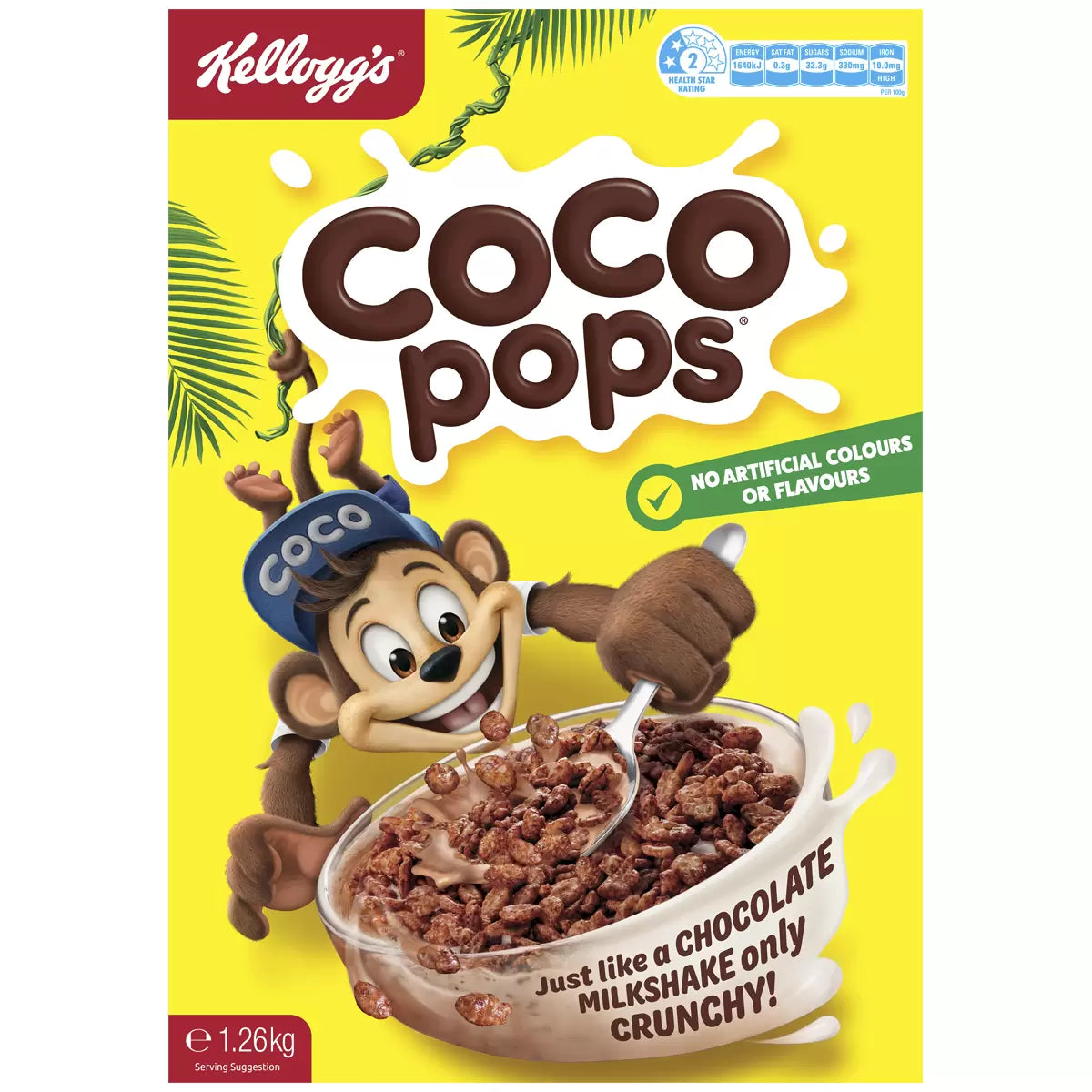 Kellog's Cocopops Breakfast Cereak 1.26KG