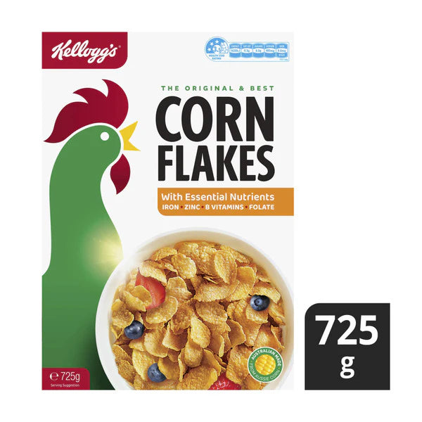 Kellog's Corn Flakes Breakfast Cereal 725G
