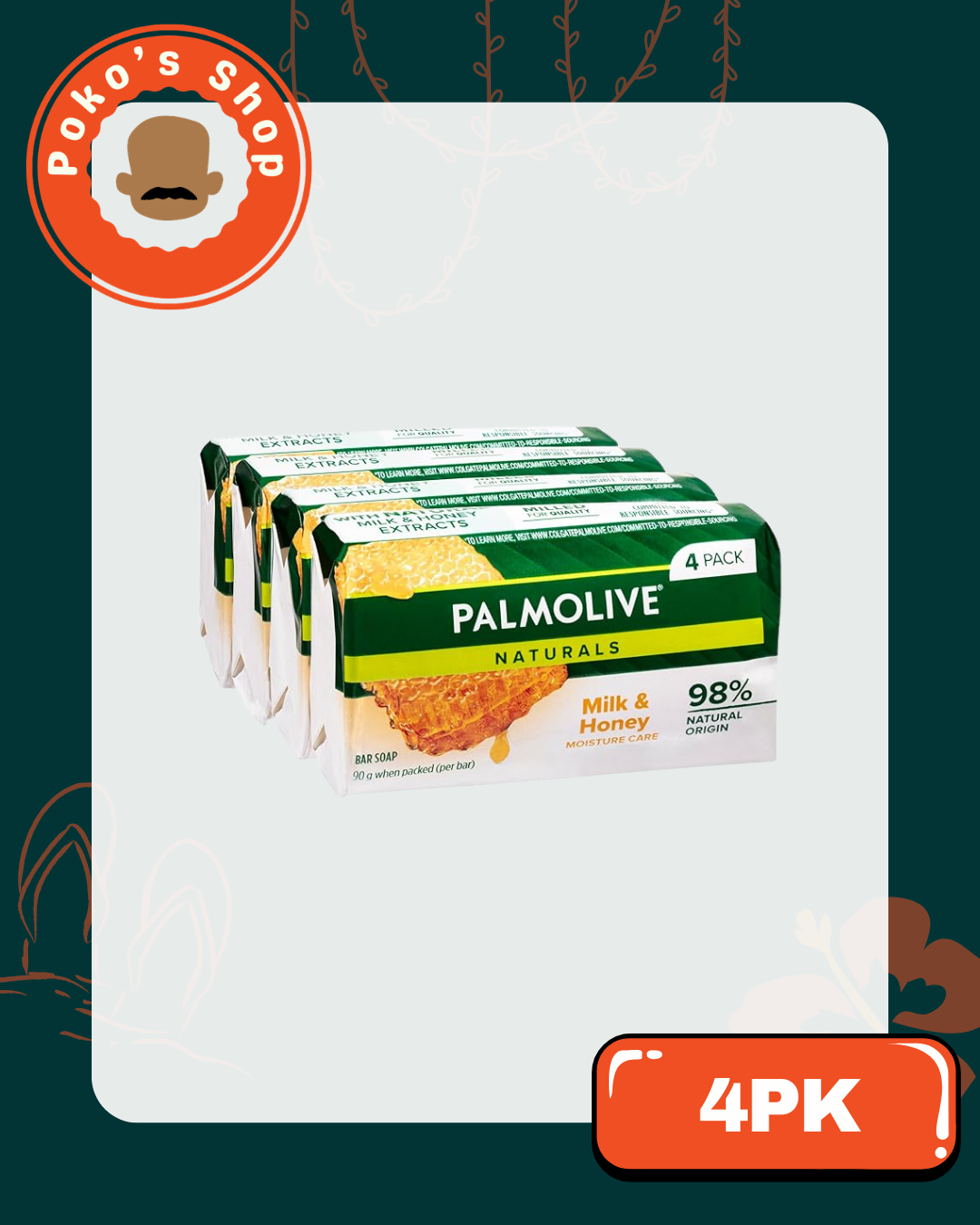 Soap bars Palmolive 4pk